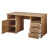 Bureau de travail avec rangement chêne navarra