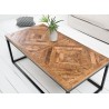 Table basse rectangulaire plateau bois massif 100 cm