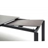 Table à manger extensible céramique gris anthracite