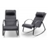 Fauteuil à bascule noir design