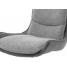 Chaise design en tissu avec coque pivotante