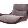 Chaise design en tissu avec coque pivotante