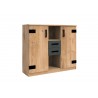 Buffet de rangement 2 portes, 2 tiroirs et 2 compartiments