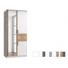 Armoire 3 portes avec miroir et tiroirs L 91 cm