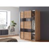 Armoire 2 portes coulissantes 135 cm