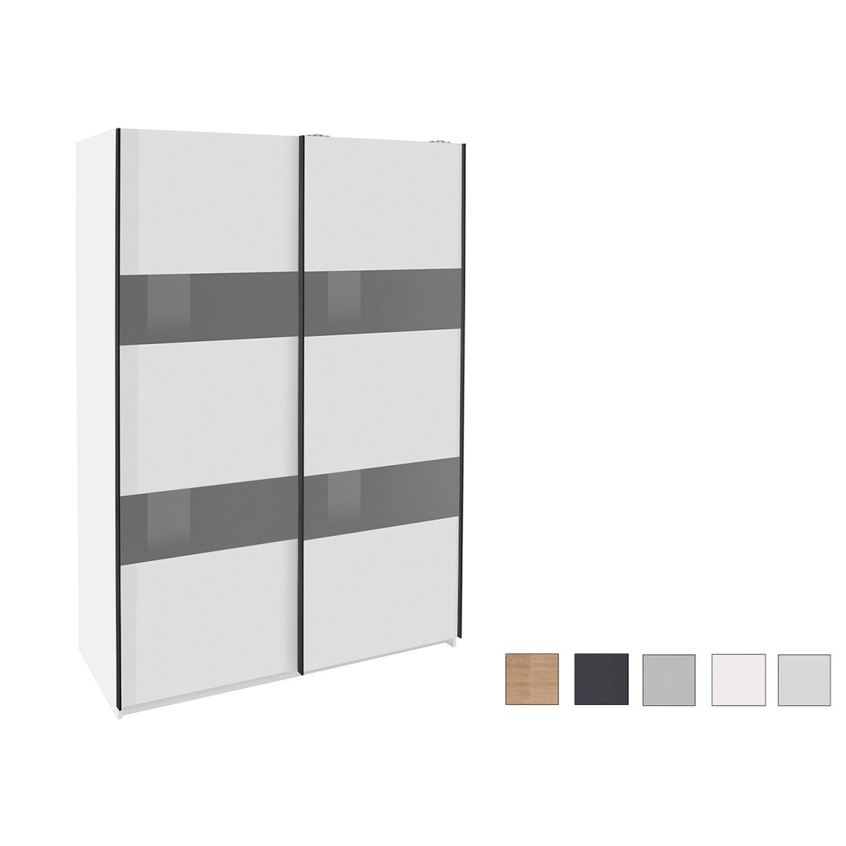 Armoire 2 portes coulissantes 135 cm