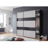 Armoire 2 portes coulissantes 225 cm