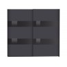 Armoire 2 portes coulissantes 225 cm