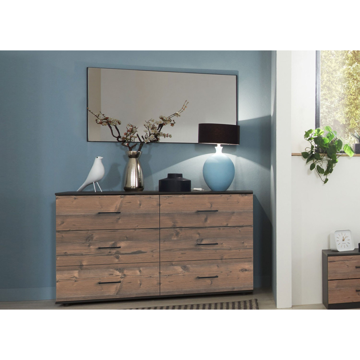 Commode de chambre 6 tiroirs