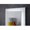 Meuble TV avec rangements blanc laqué