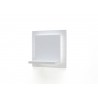 Meuble TV avec rangements blanc laqué