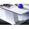 Table basse rectangulaire blanche