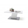 Table basse rectangulaire blanche