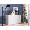 Buffet design blanc laqué 3 portes et 1 tiroir