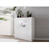 Buffet haut vitré blanc 3 portes