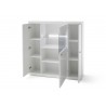 Buffet haut vitré blanc 3 portes