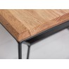 Table basse plateau en bois de chêne 1m10
