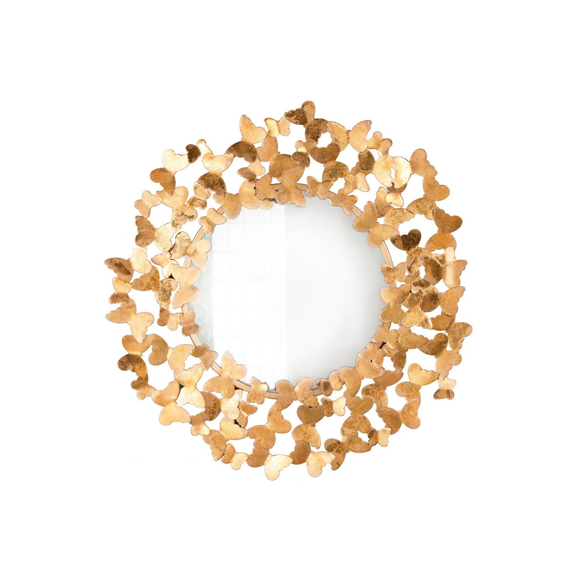 Miroir rond doré 78 cm