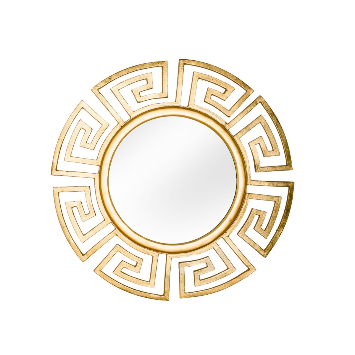 Miroir rond doré design glamour 85 cm