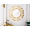 Miroir rond doré design glamour 85 cm