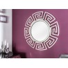 Miroir rond argenté design glamour 85 cm