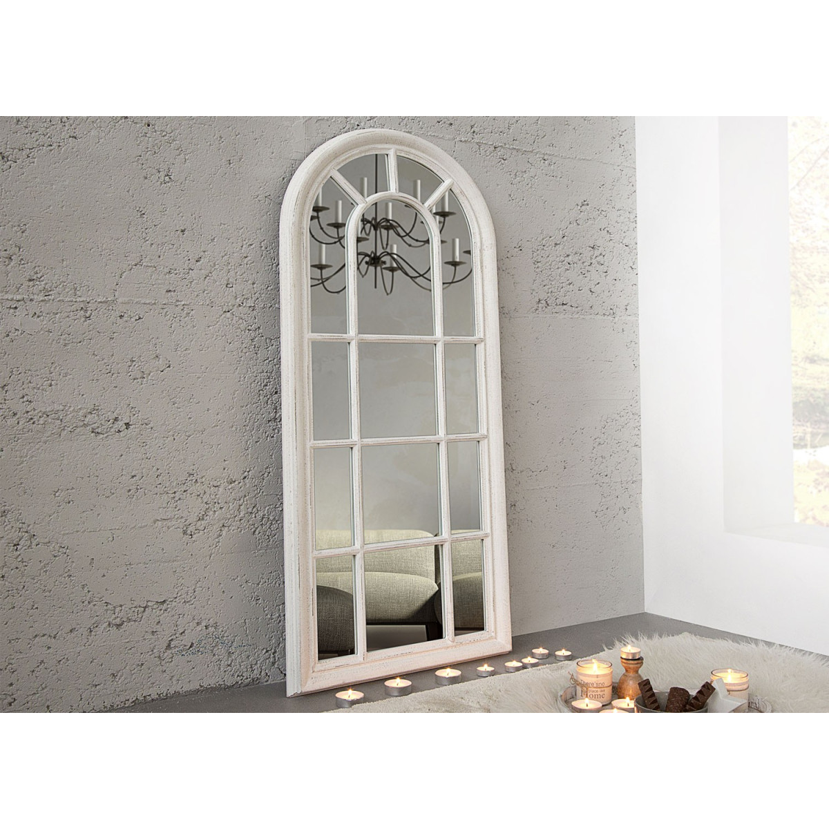 Miroir mural vintage romantique 140 cm