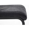 Lot de 4 chaises gris anthracite avec poignée au dossier