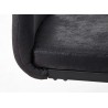 Lot de 4 chaises gris anthracite avec poignée au dossier