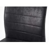 Lot de 4 chaises gris anthracite avec poignée au dossier