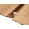 Table de repas 140 ou 180 cm extensible bois chêne sauvage