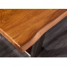 Table basse moderne bois d'acacia 110 cm