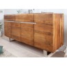 Buffet bois massif contemporain acacia 170 cm