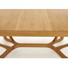 Table salle à manger extensible chêne miel L160-240 cm