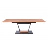 Table rectangulaire avec rallonge chêne doré L160-220 cm