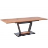 Table rectangulaire avec rallonge chêne doré L160-220 cm