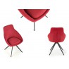 Lot de 2 chaises en tissu 4 pieds design