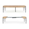 Table de repas ronde extensible 300 cm