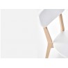 Chaise scandinave blanche et bois