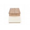 Table basse chêne sonoma et blanc
