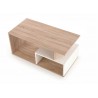 Table basse chêne sonoma et blanc