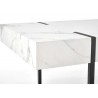 Table basse rectangulaire effet marbre