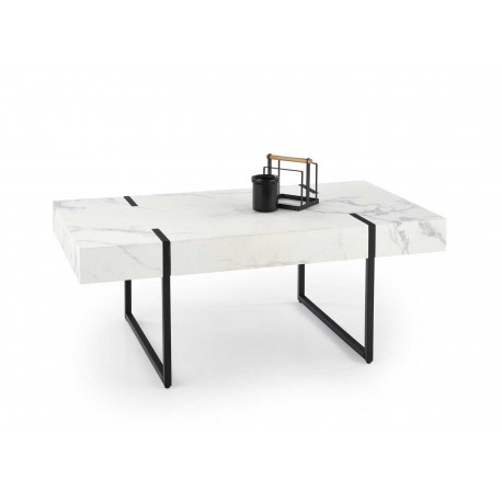 Table basse rectangulaire effet marbre