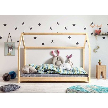 Lit Fille Blanc Laqué - Couchage 90 x 200 cm pour chambre enfant & ado