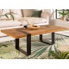 Table basse de salon bois de manguier 120 cm