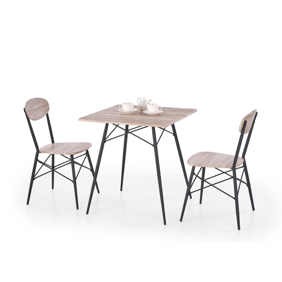 Ensemble table de repas et chaise pour 2 personnes