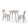 Ensemble table de repas et chaise pour 2 personnes