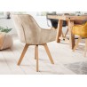 Lot de 2 chaises design pivotantes avec accoudoirs