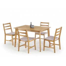 Ensemble table de repas et 4 chaises bois massif