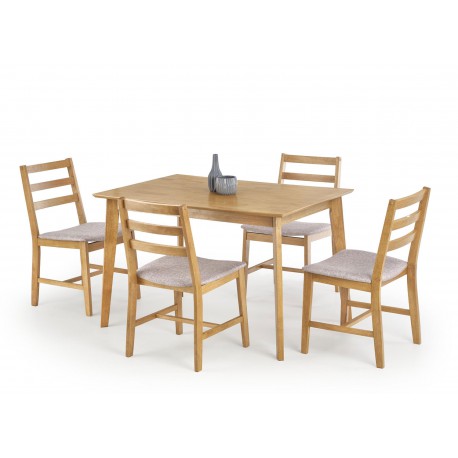 Ensemble table de repas et 4 chaises bois massif