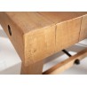 Table à manger en bois de pin 2m design industriel